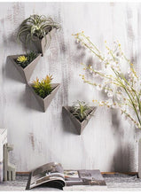 Load image into Gallery viewer, Cement Triangular Wall Vase - 2