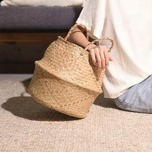 Load image into Gallery viewer, Foldable Woven Bamboo Storage Basket - 5