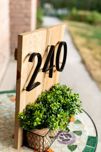 Modern House Numbers - 9