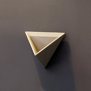 Cement Triangular Wall Vase - 5