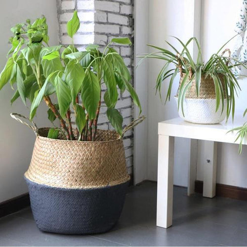 Foldable Woven Bamboo Storage Basket - 1