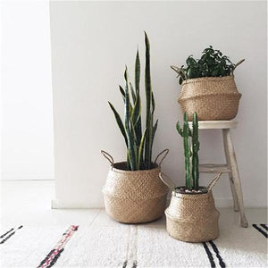 Foldable Woven Bamboo Storage Basket - 9